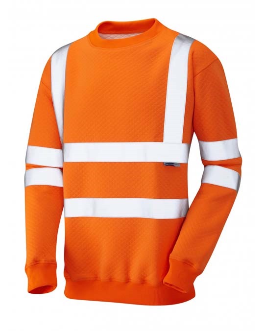 LEO WORKWEAR WINKLEIGH ISO 20471 Cl 3 Crew Neck Sweatshirt